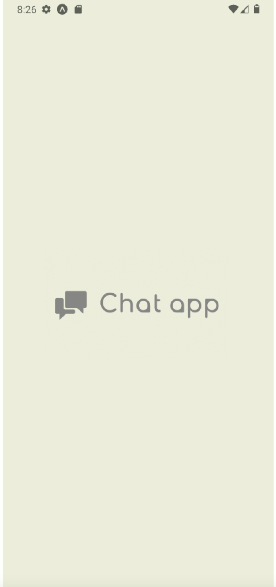 Chat App Loading