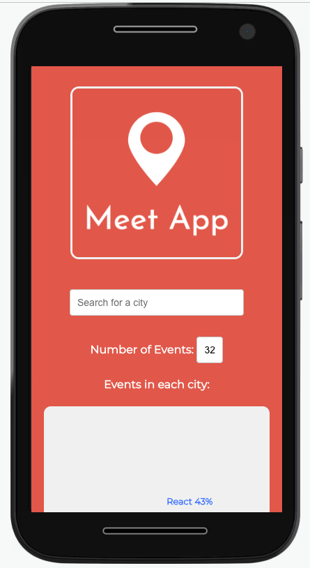 Meet App Mobile view
